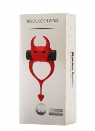 Красное эрекционное кольцо в форме дьяволенка DEVOL COCKRING - Adrien Lastic - в Иркутске купить с доставкой