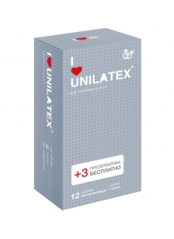 Презервативы с точками Unilatex Dotted - 12 шт. + 3 шт. в подарок - Unilatex - купить с доставкой в Иркутске