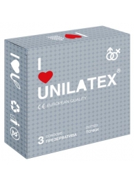 Презервативы с точками Unilatex Dotted - 3 шт. - Unilatex - купить с доставкой в Иркутске