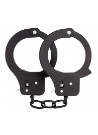 Чёрные наручники из листового металла BONDX METAL CUFFS BLACK - Dream Toys - купить с доставкой в Иркутске