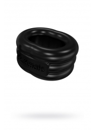 Чёрное эрекционное виброкольцо Stretch - Bathmate - в Иркутске купить с доставкой