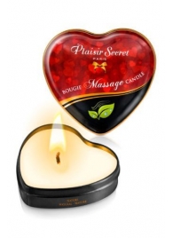 Массажная свеча с нейтральным ароматом Bougie Massage Candle - 35 мл. - Plaisir Secret - купить с доставкой в Иркутске