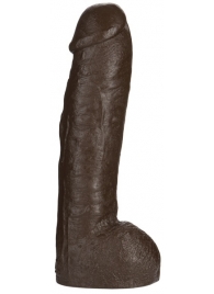 Большая насадка для трусиков Vac-U-Lock Realistic Hung - 31,7 см. - Doc Johnson - купить с доставкой в Иркутске
