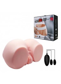 Телесный мастурбатор с двумя любовными тоннелями и вибрацией - Baile - в Иркутске купить с доставкой