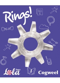 Прозрачное эрекционное кольцо Rings Cogweel - Lola Games - в Иркутске купить с доставкой