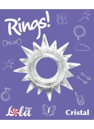 Прозрачное эрекционное кольцо Rings Cristal - Lola Games - в Иркутске купить с доставкой