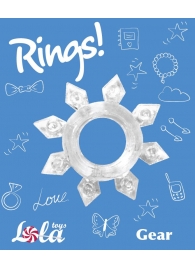 Прозрачное эрекционное кольцо Rings Gear - Lola Games - в Иркутске купить с доставкой