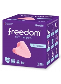 Женские гигиенические тампоны без веревочки FREEDOM normal - 3 шт. - Freedom - купить с доставкой в Иркутске