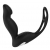 Черный вибромассажер простаты P-PLEASER W ERECTION ENHANCE - Dream Toys - в Иркутске купить с доставкой