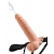 Телесный полый страпон с имитацией эякуляции 7.5  Hollow Squirting Strap-On with Balls Flesh - 21,6 см. - Pipedream - купить с доставкой в Иркутске