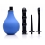 Анальный душ с 3 насадками Premium One-way Valve Anal Douche Set - XR Brands - купить с доставкой в Иркутске