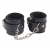 Черные оковы на ноги Obey Me Leather Ankle Cuffs - Chisa - купить с доставкой в Иркутске