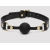 Черный кляп-шар Bound to You Faux Leather Ball Gag - Fifty Shades of Grey - купить с доставкой в Иркутске
