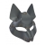 Серая маска Wolf с клепками - Sitabella - купить с доставкой в Иркутске