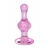 Розовая фигурная анальная втулка - 9,8 см. - Sexus