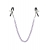 Зажимы для сосков с фиолетовой цепочкой Sweet Caress Nipple Chain - Sweet Caress - купить с доставкой в Иркутске