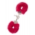 Металлические наручники с красной меховой опушкой METAL HANDCUFF WITH PLUSH RED - Dream Toys - купить с доставкой в Иркутске