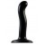 Черный фаллоимитатор-насадка Strap-On-Me P G spot Dildo size S - 16,4 см. - Strap-on-me - купить с доставкой в Иркутске