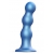Голубая насадка Strap-On-Me Dildo Plug Balls size L - Strap-on-me - купить с доставкой в Иркутске