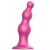 Розовая насадка Strap-On-Me Dildo Plug Beads size S - Strap-on-me - купить с доставкой в Иркутске