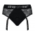 Черные трусики для насадок Diva Lingerie Harness - size M - Strap-on-me - купить с доставкой в Иркутске