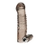 Дымчатая насадка на пенис с вибрацией  Vibrating Penis Enhancing Sleeve Extension - 13,3 см. - BlueLine - в Иркутске купить с доставкой