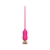 Розовый тонкий стимулятор Nipple Vibrator - 23 см. - I-MOON - купить с доставкой в Иркутске