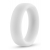 Белое люминесцентное эрекционное кольцо Silicone Glo Cock Ring - Blush Novelties - в Иркутске купить с доставкой