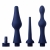 Набор из 3 универсальных насадок для анального душа Universal 3 Piece Silicone Enema Attachment Set - XR Brands - купить с доставкой в Иркутске