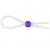 Прозрачное лассо с фиолетовой бусиной SILICONE COCK RING WITH BEAD LAVENDER - NMC - в Иркутске купить с доставкой