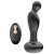 Черный массажер простаты с вибрацей и возвратно-поступательными движениями - Boys of Toys - в Иркутске купить с доставкой