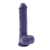 Фиолетовый вибратор на присоске с поступательными движениями Pleasure Rider - 22,2 см. - Evolved