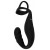Черное эрекционное кольцо со стимуляцией промежности и анальной пробкой Cock Ring with RC Prostate Plug - Orion - в Иркутске купить с доставкой