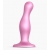 Розовая насадка Strap-On-Me Dildo Plug Curvy size M - Strap-on-me - купить с доставкой в Иркутске