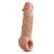 Телесная насадка-удлинитель Intrepid 9.25 Inch Realistic Penis Extender Sleeve - 23,5 см. - Blush Novelties - в Иркутске купить с доставкой