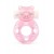 Розовое эрекционное виброкольцо в форме мишки - 1137 - в Иркутске купить с доставкой
