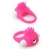 Розовое эрекционное кольцо с щеточкой LIT-UP SILICONE STIMU RING 5 - Dream Toys - в Иркутске купить с доставкой