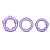 Набор из 3 фиолетовых эрекционных колец Stay Hard Beaded Cockrings - Blush Novelties - в Иркутске купить с доставкой
