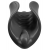 Чёрный мастурбатор Vibrating Silicone Stimulator с вибрацией - Pipedream - в Иркутске купить с доставкой