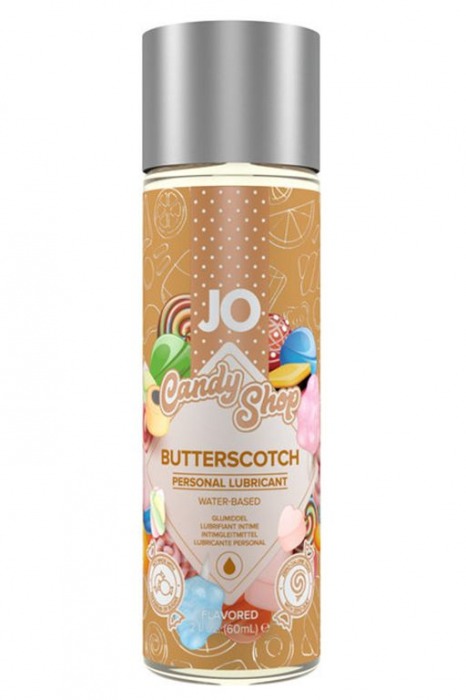 Смазка на водной основе Candy Shop Butterscotch с ароматом ирисок - 60 мл. - System JO - купить с доставкой в Иркутске