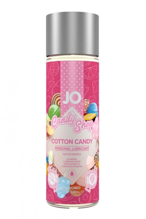 Смазка на водной основе Candy Shop Cotton Candy с ароматом сладкой ваты - 60 мл. - System JO - купить с доставкой в Иркутске