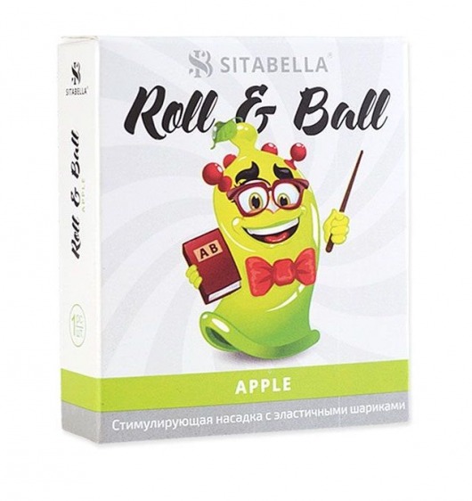 Стимулирующий презерватив-насадка Roll   Ball Apple - Sitabella - купить с доставкой в Иркутске