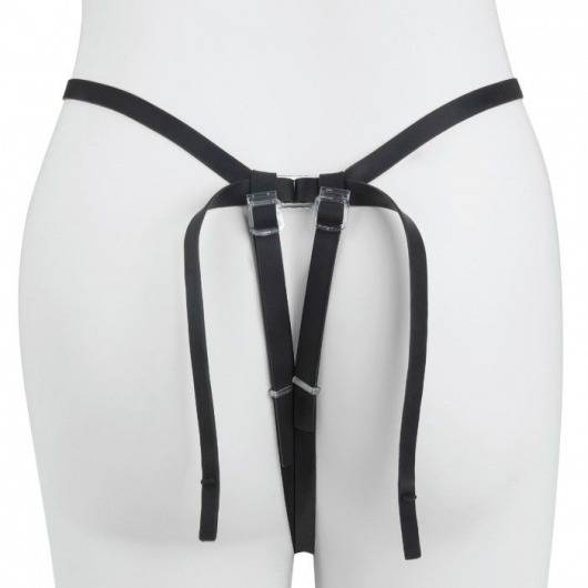 Черный страпон с вибратором Mojo Ghia - Seven Creations - купить с доставкой в Иркутске