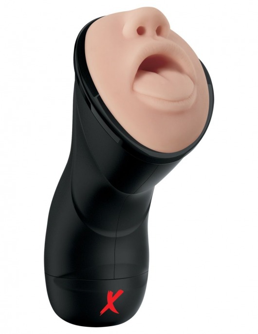 Мастурбатор-ротик Deep Throat Vibrating Stroker - Pipedream - в Иркутске купить с доставкой