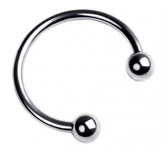 Серебристая подкова на головку пениса - ToyFa - купить с доставкой в Иркутске