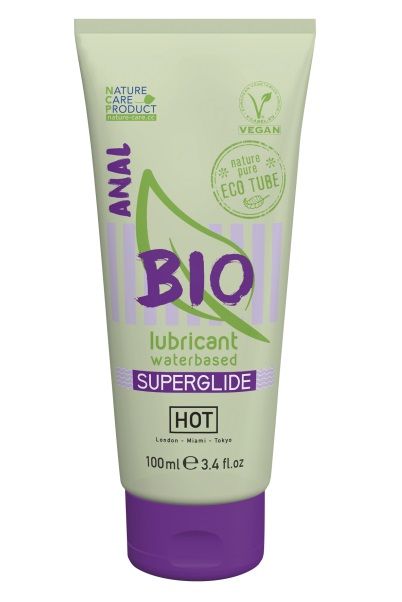 Интимный увлажняющий анальный гель BIO SuperGlide - 100 мл. - HOT - купить с доставкой в Иркутске