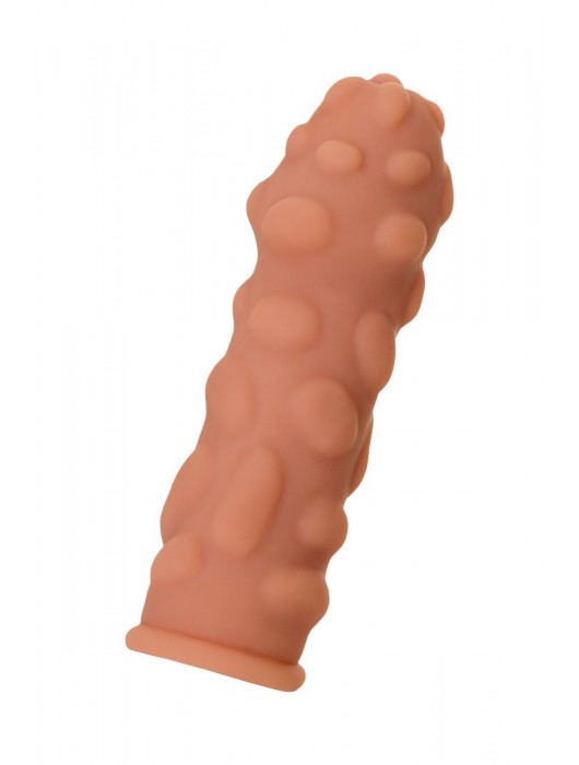 Телесная реалистичная насадка KOKOS Extreme Sleeve 11 с дополнительной стимуляцией - 12,7 см. - KOKOS - в Иркутске купить с доставкой