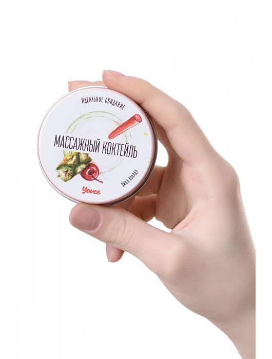 Массажная свеча «Массажный коктейль» с ароматом пина колады - 30 мл. - ToyFa - купить с доставкой в Иркутске