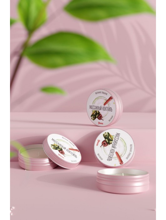 Массажная свеча «Массажный коктейль» с ароматом пина колады - 30 мл. - ToyFa - купить с доставкой в Иркутске