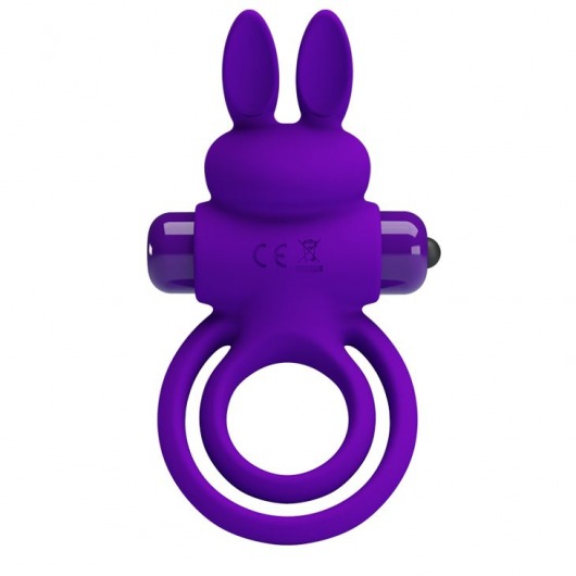Фиолетовое эрекционное кольцо с вибростимуляцией клитора Vibrant Penis Ring III - Baile - в Иркутске купить с доставкой